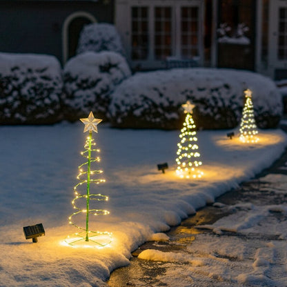 Frendorf | LED-Solar-Weihnachtsbaumbeleuchtung für den Außenbereich
