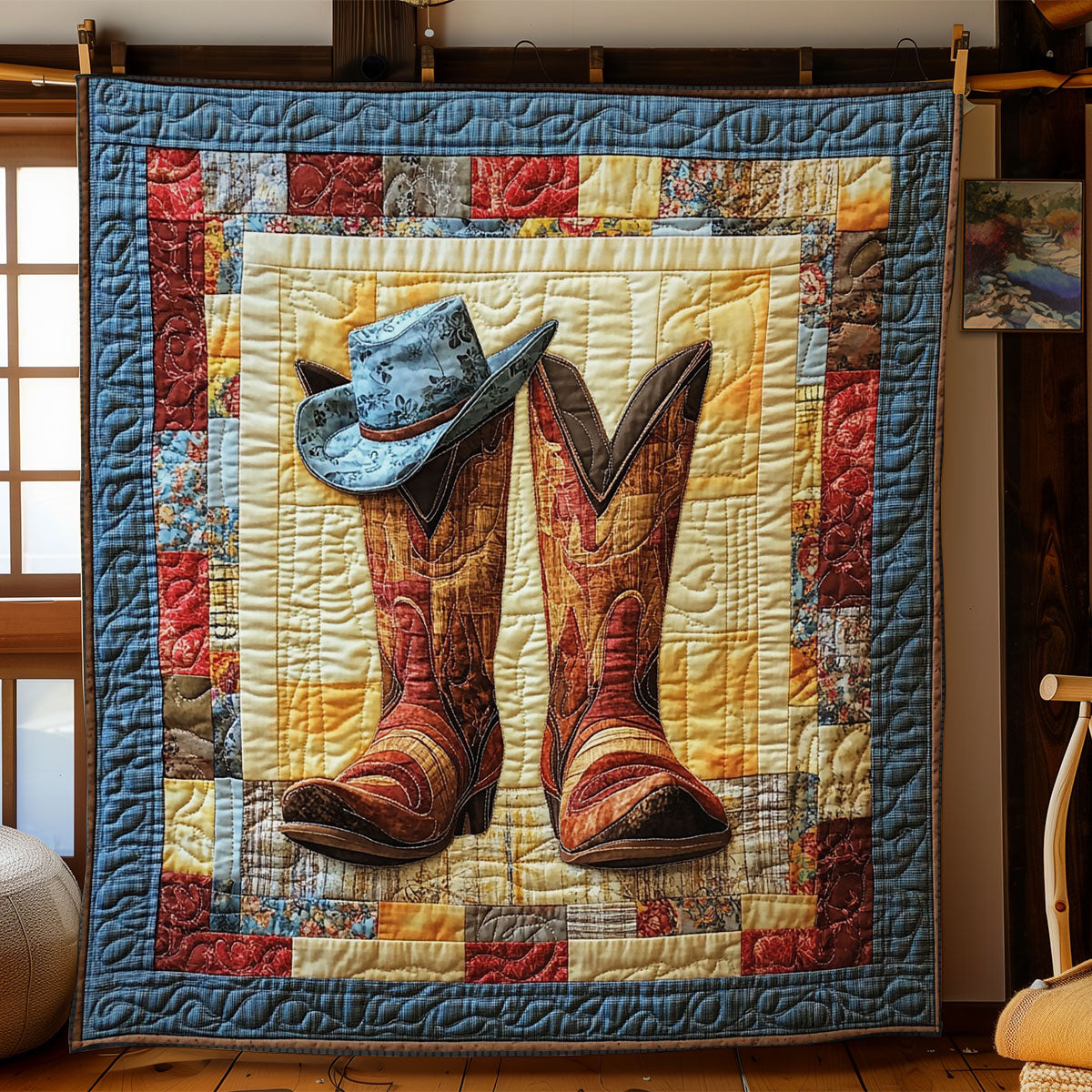 Stiefel und Hut Decke