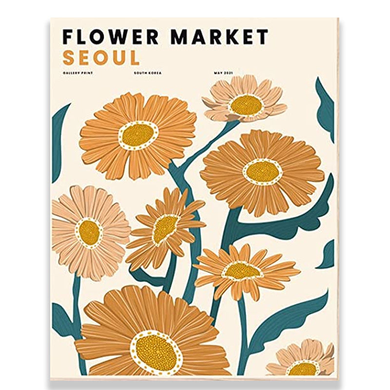 Blossom Flower Market Leinwandposter