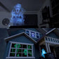 Frendorf Holografischer Projektor 3D | Wetterfeste LED-Videos mit Sound für Fenster (Halloween und Weihnachten)
