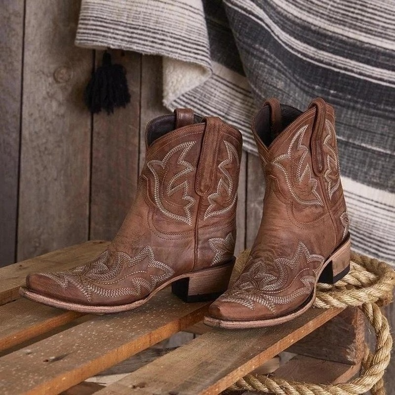 Frendorf | Bestickte Cowboystiefel aus Leder