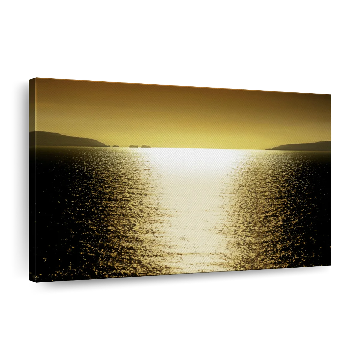 Frendorf | Sonnenlicht Reflexion - Goldene Wandkunst