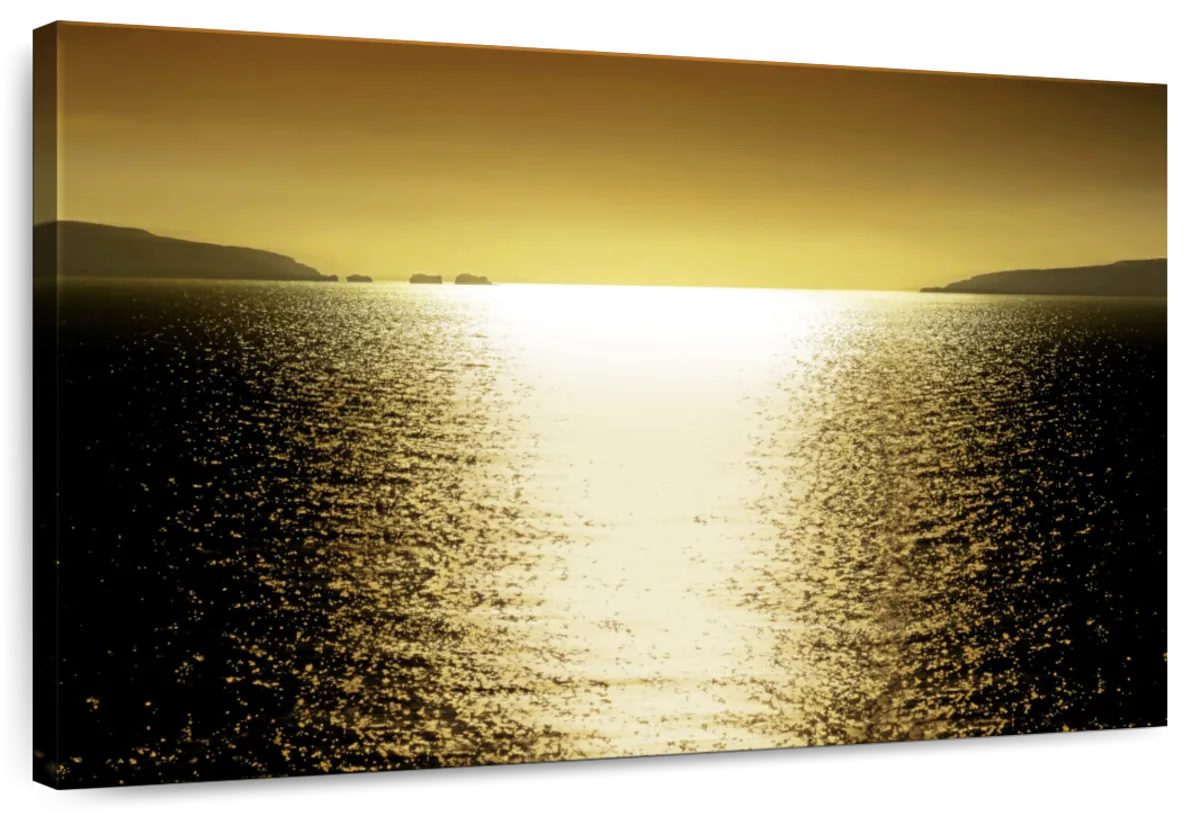 Frendorf | Sonnenlicht Reflexion - Goldene Wandkunst