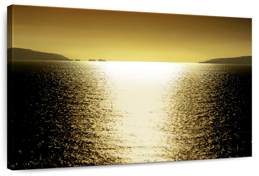 Frendorf | Sonnenlicht Reflexion - Goldene Wandkunst