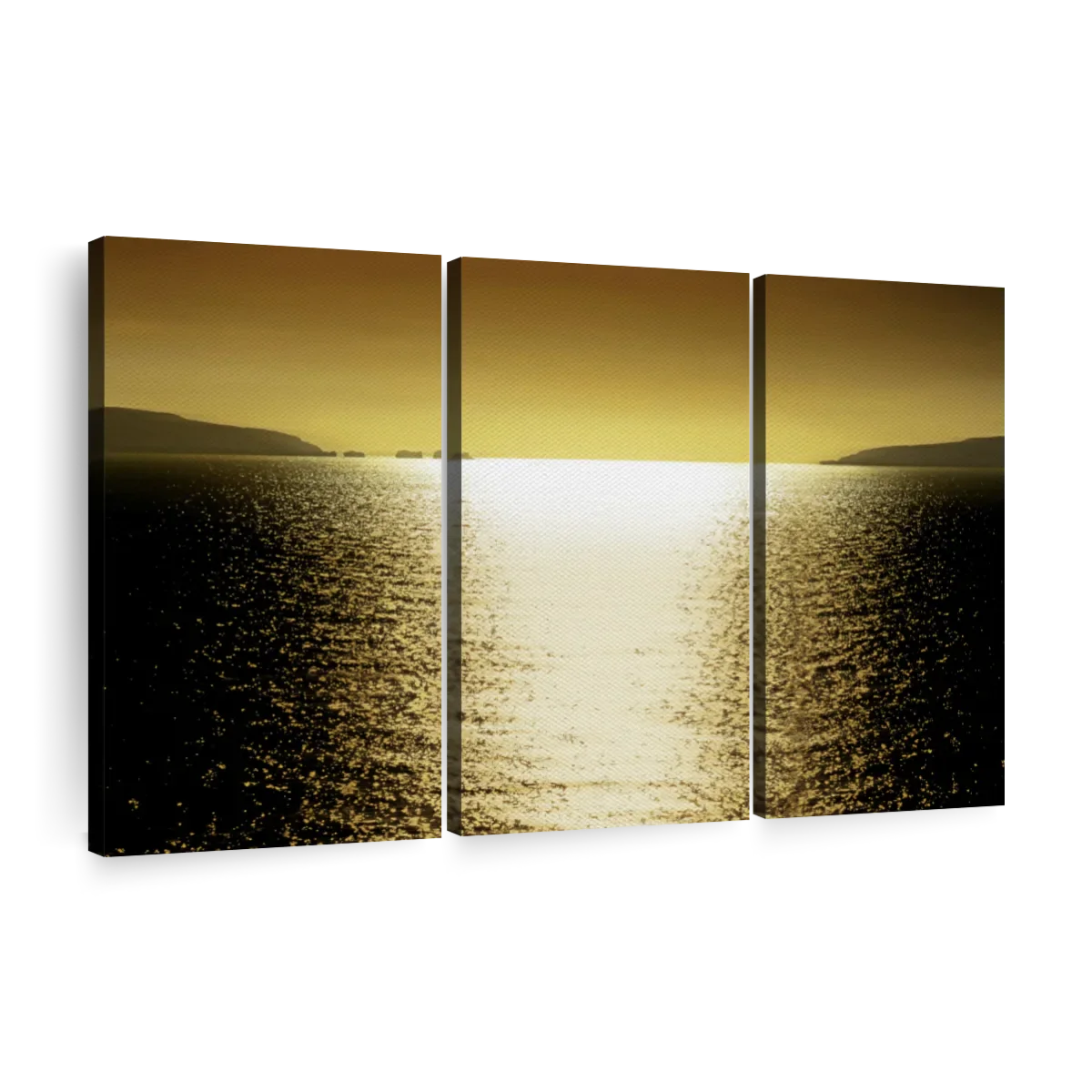 Frendorf | Sonnenlicht Reflexion - Goldene Wandkunst