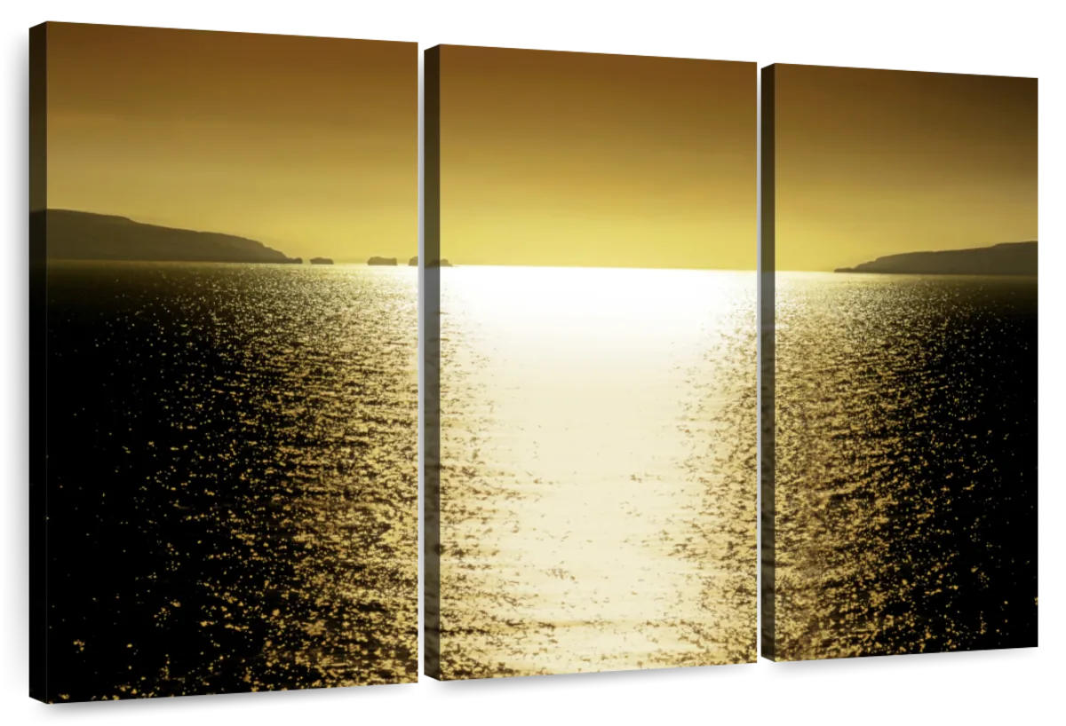Frendorf | Sonnenlicht Reflexion - Goldene Wandkunst