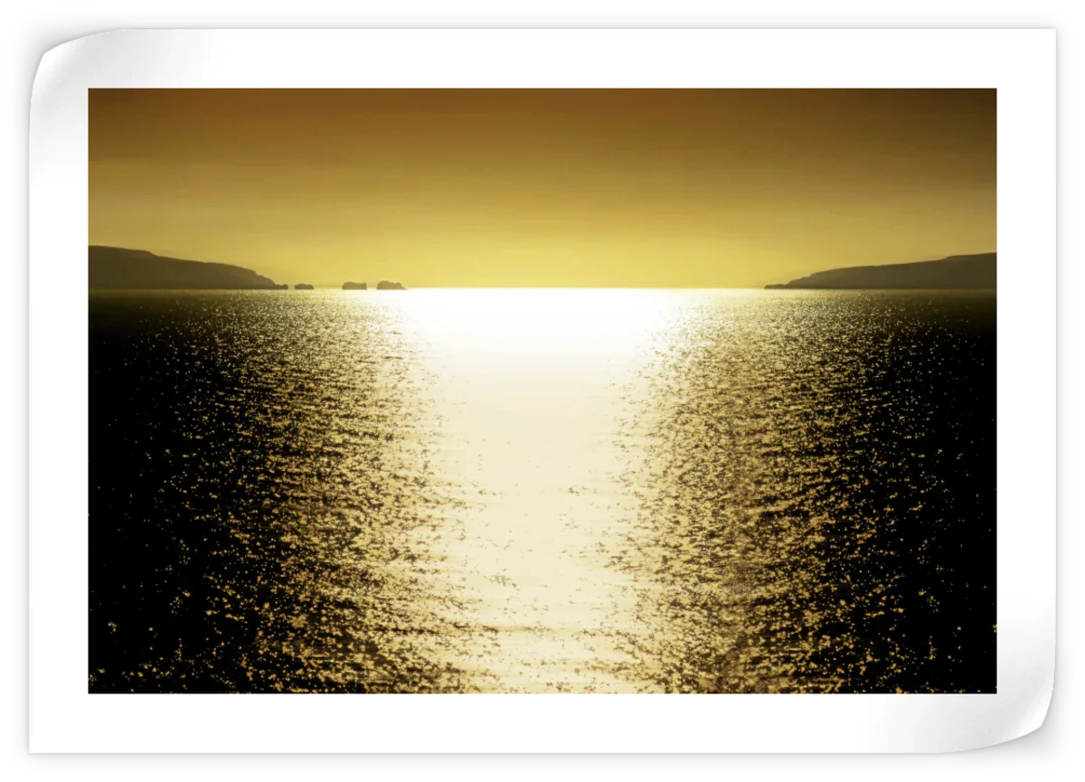 Frendorf | Sonnenlicht Reflexion - Goldene Wandkunst