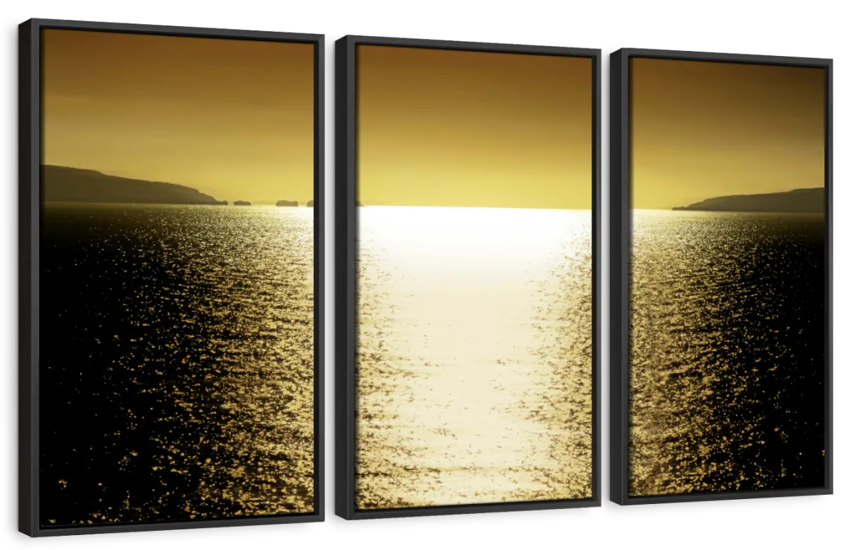 Frendorf | Sonnenlicht Reflexion - Goldene Wandkunst