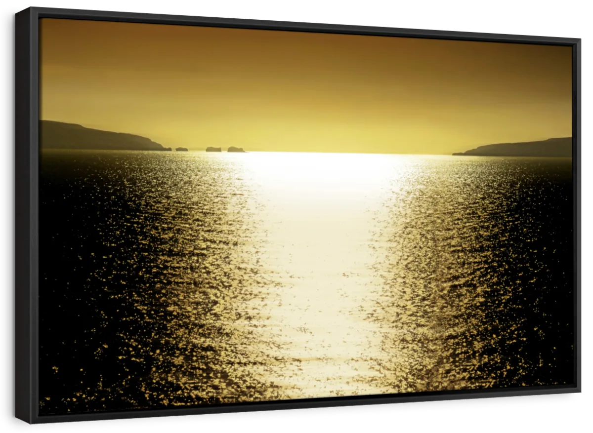 Frendorf | Sonnenlicht Reflexion - Goldene Wandkunst
