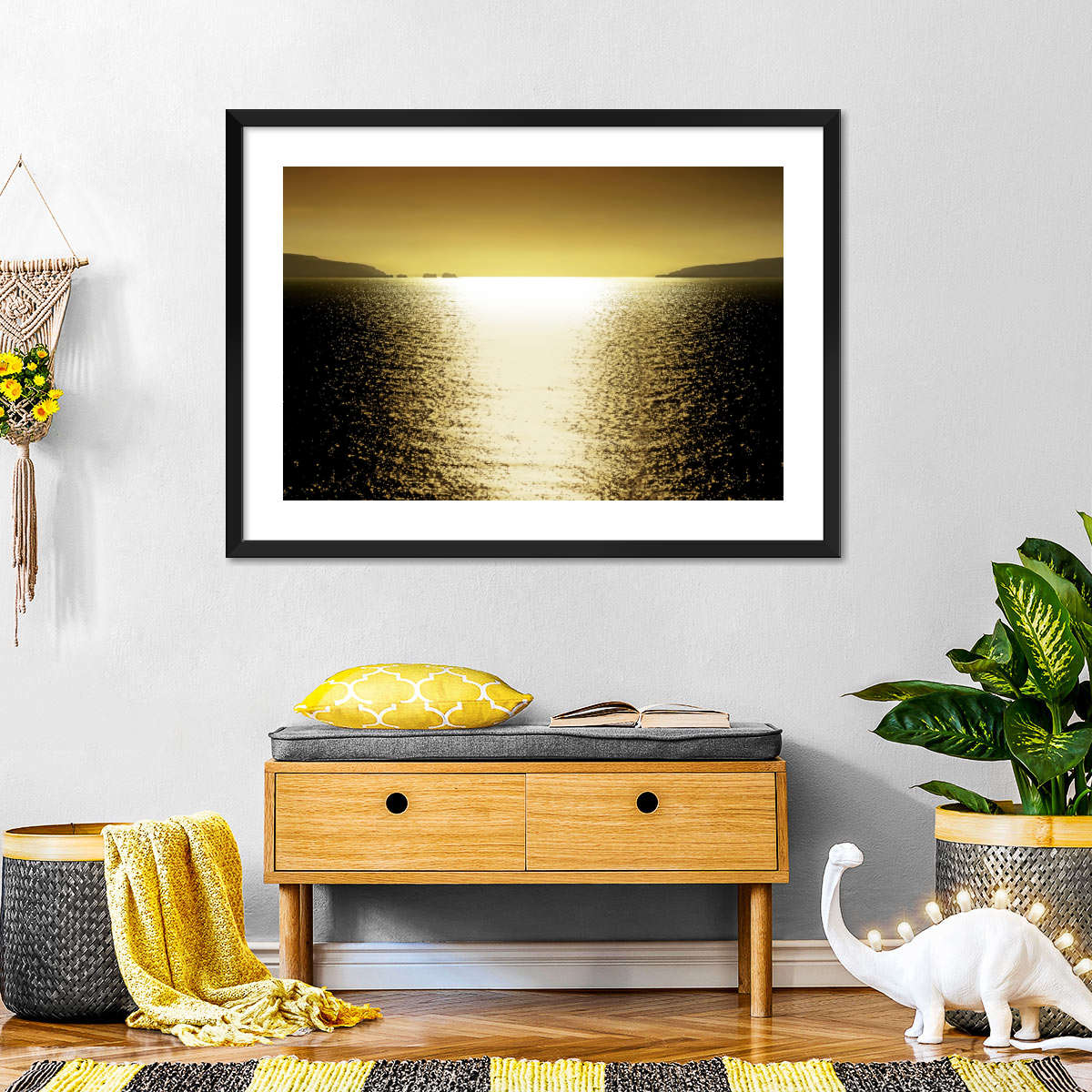 Frendorf | Sonnenlicht Reflexion - Goldene Wandkunst