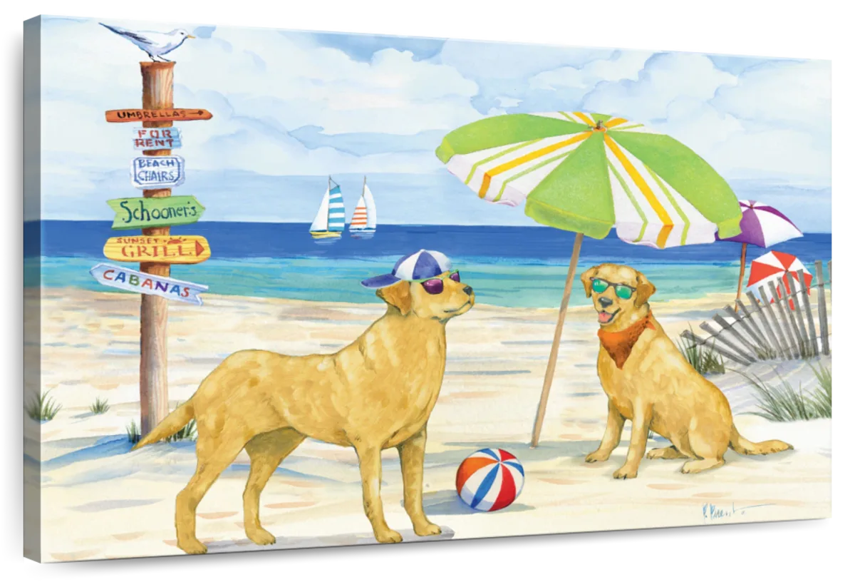Frendorf | Hundestrandtag Horizontal I Wandkunst