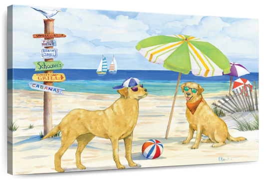 Frendorf | Hundestrandtag Horizontal I Wandkunst