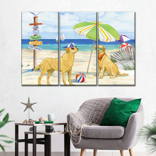 Frendorf | Hundestrandtag Horizontal I Wandkunst