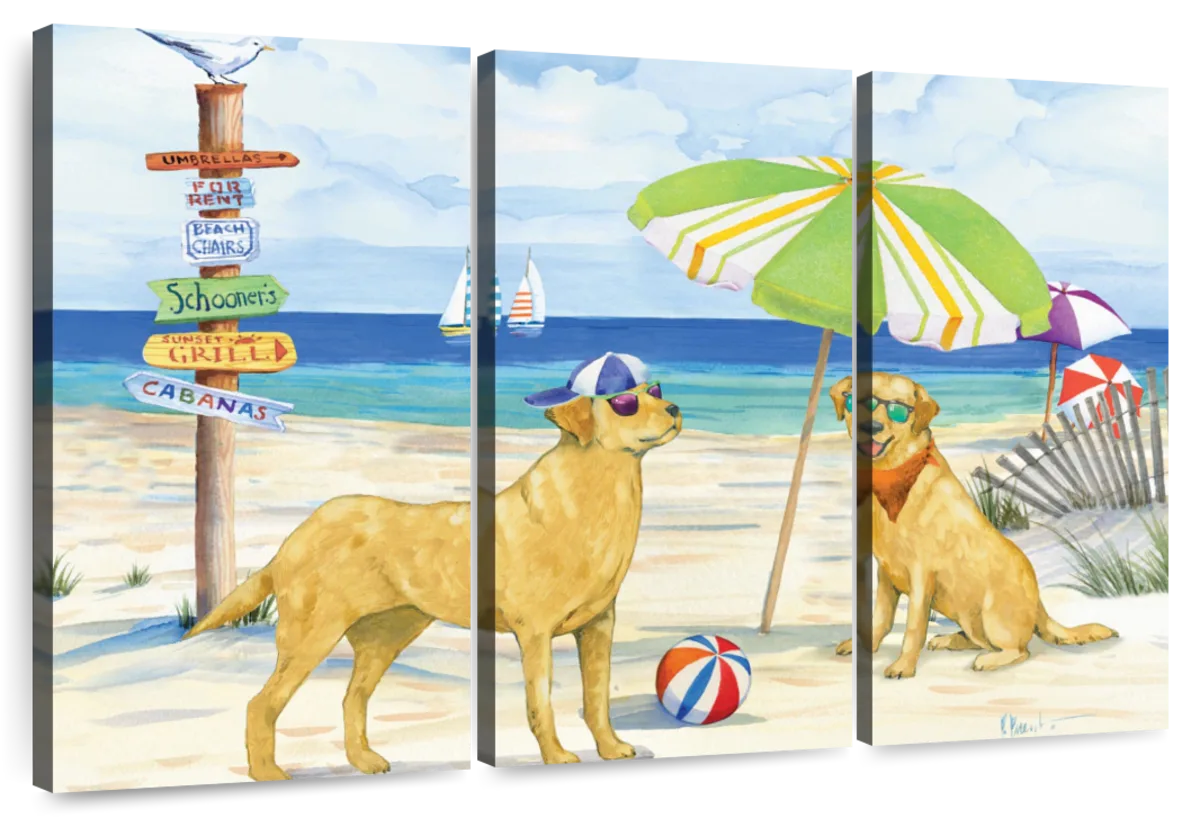 Frendorf | Hundestrandtag Horizontal I Wandkunst