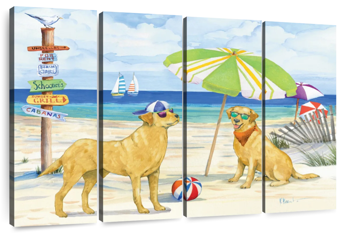 Frendorf | Hundestrandtag Horizontal I Wandkunst