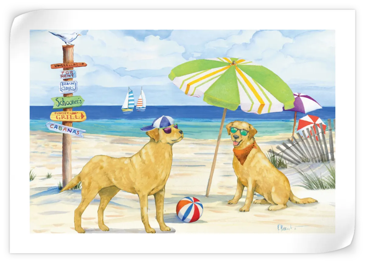 Frendorf | Hundestrandtag Horizontal I Wandkunst