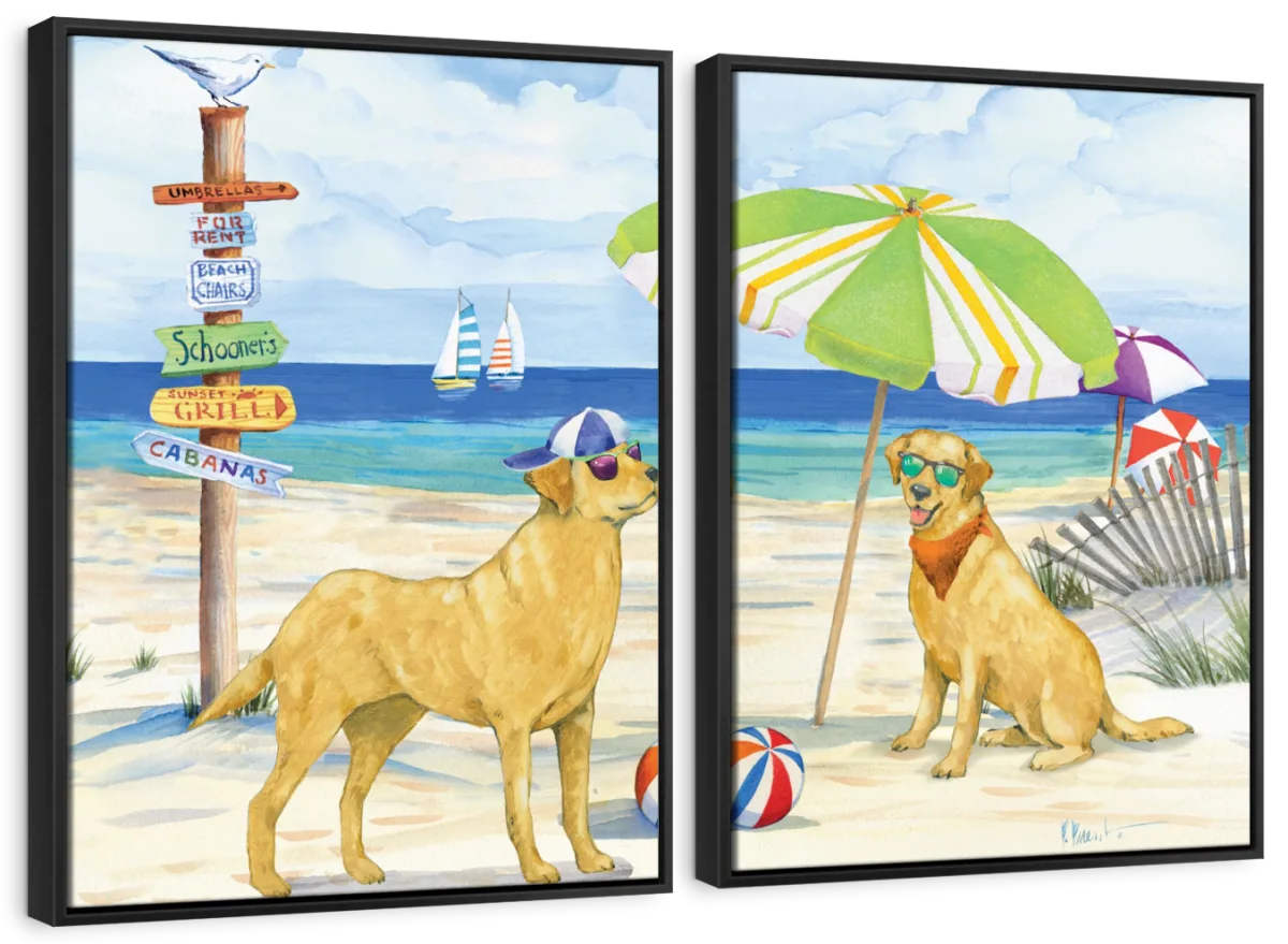Frendorf | Hundestrandtag Horizontal I Wandkunst
