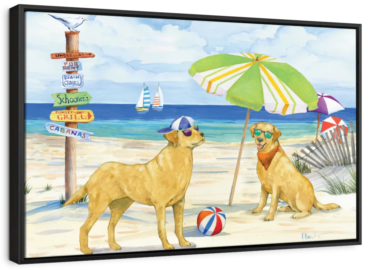 Frendorf | Hundestrandtag Horizontal I Wandkunst