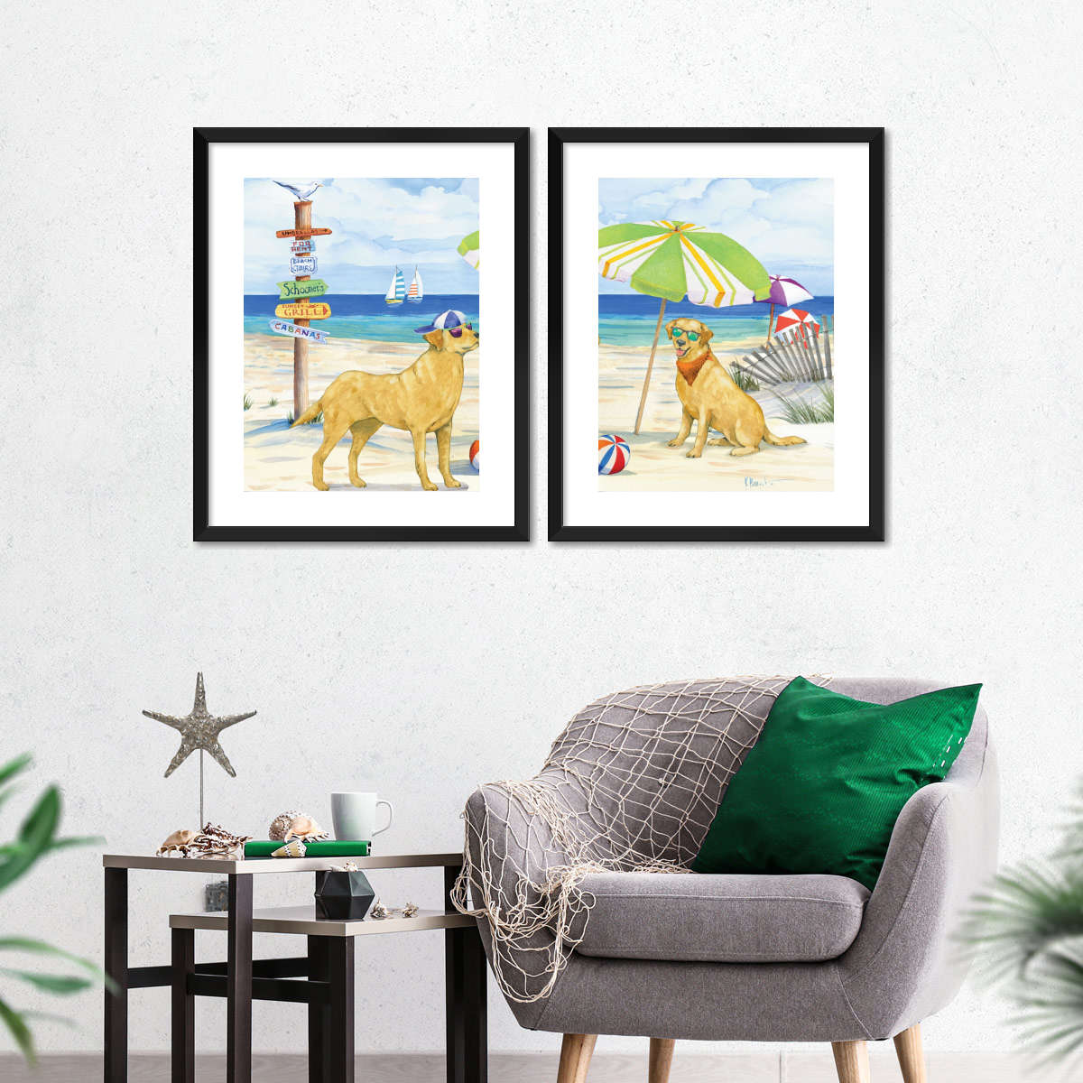 Frendorf | Hundestrandtag Horizontal I Wandkunst
