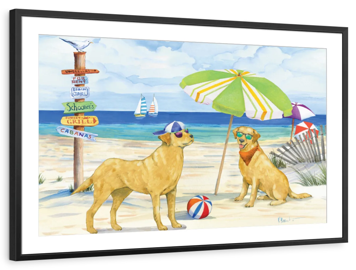 Frendorf | Hundestrandtag Horizontal I Wandkunst