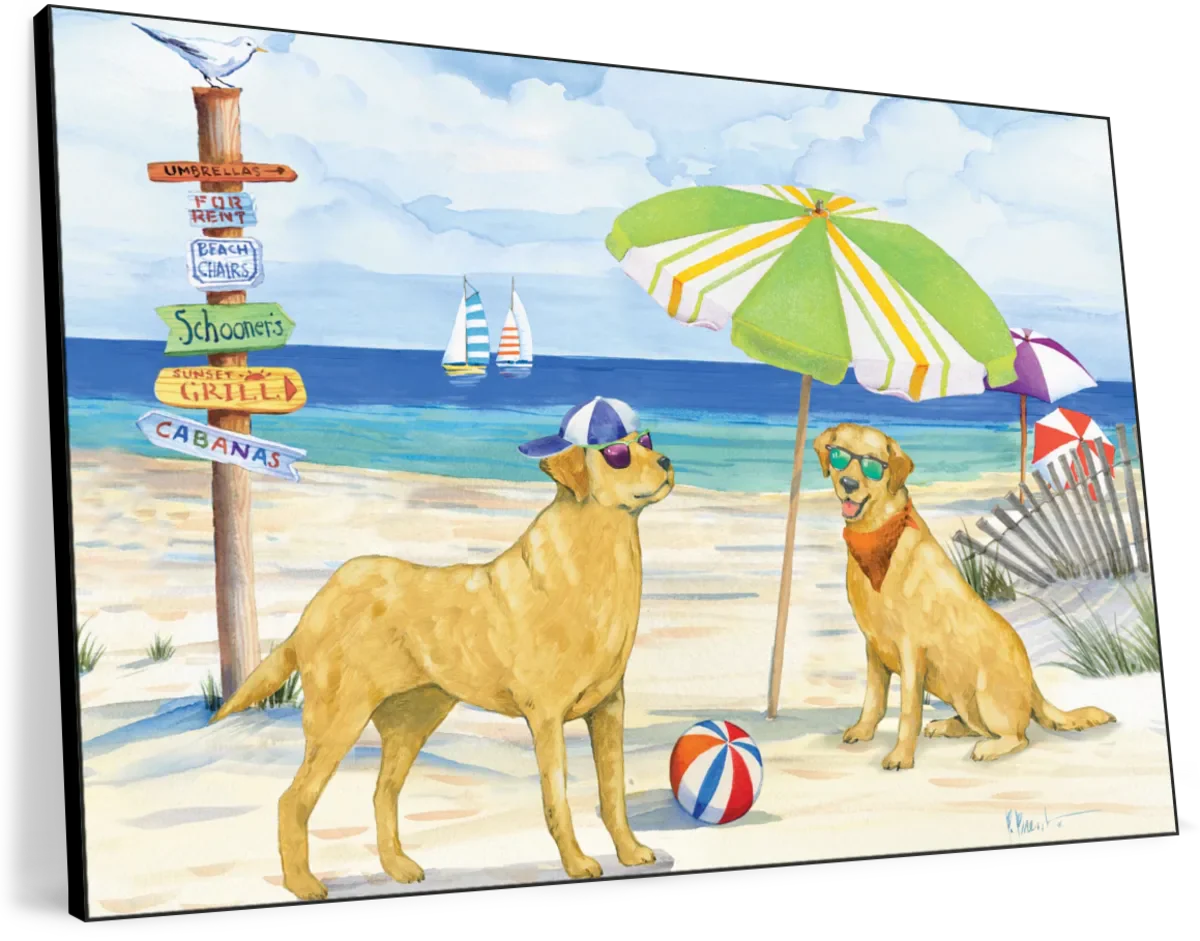 Frendorf | Hundestrandtag Horizontal I Wandkunst
