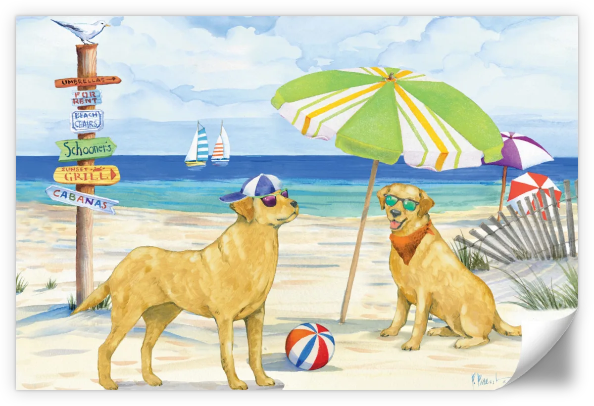 Frendorf | Hundestrandtag Horizontal I Wandkunst