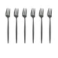6er Set Gold Gabel Set Tee Kuchen Snack Gabel Geschirr Geschirr Sets