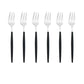 6er Set Gold Gabel Set Tee Kuchen Snack Gabel Geschirr Geschirr Sets