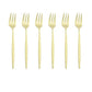 6er Set Gold Gabel Set Tee Kuchen Snack Gabel Geschirr Geschirr Sets