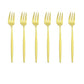 6er Set Gold Gabel Set Tee Kuchen Snack Gabel Geschirr Geschirr Sets