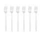 6er Set Gold Gabel Set Tee Kuchen Snack Gabel Geschirr Geschirr Sets