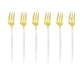 6er Set Gold Gabel Set Tee Kuchen Snack Gabel Geschirr Geschirr Sets