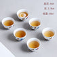 6 Stück/Los Vintage Wein Tee Tassen Set 80 ml Blau und Weiß Retro Teegeschirr Trinkgeschirr Chinesisches Teegeschirr Geschenk