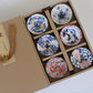 6 Stück/Los Vintage Wein Tee Tassen Set 80 ml Blau und Weiß Retro Teegeschirr Trinkgeschirr Chinesisches Teegeschirr Geschenk