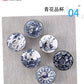 6 Stück/Los Vintage Wein Tee Tassen Set 80 ml Blau und Weiß Retro Teegeschirr Trinkgeschirr Chinesisches Teegeschirr Geschenk