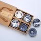 6 Stück/Los Vintage Wein Tee Tassen Set 80 ml Blau und Weiß Retro Teegeschirr Trinkgeschirr Chinesisches Teegeschirr Geschenk
