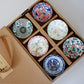 6 Stück/Los Vintage Wein Tee Tassen Set 80 ml Blau und Weiß Retro Teegeschirr Trinkgeschirr Chinesisches Teegeschirr Geschenk