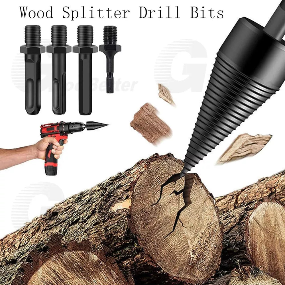 Frendorf | Brennholzbohrer – Müheloses Holzspalten für Elektrowerkzeuge