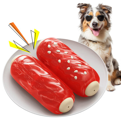 Leckerli-spendende Kau-Stick – Geräusch- & Dentalspielzeug für Hunde