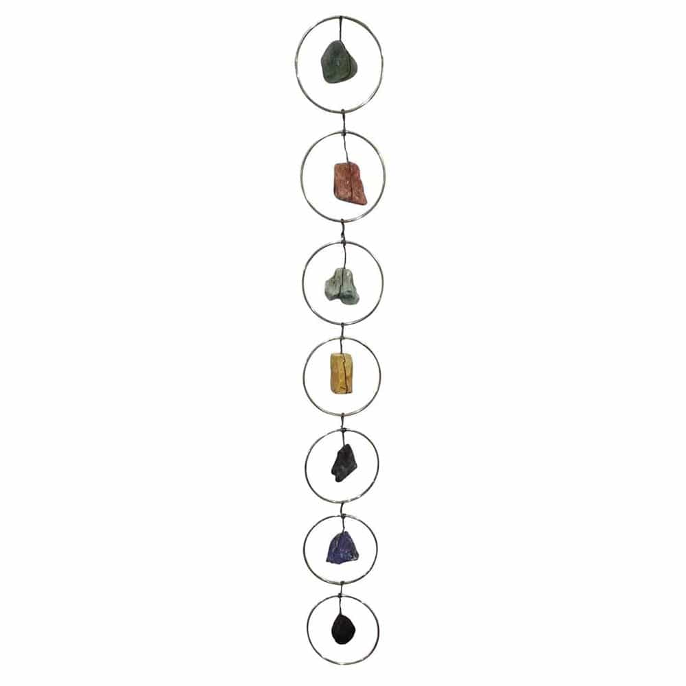 Frendorf | 7 Rohe Chakra Steine Hängend Dekor