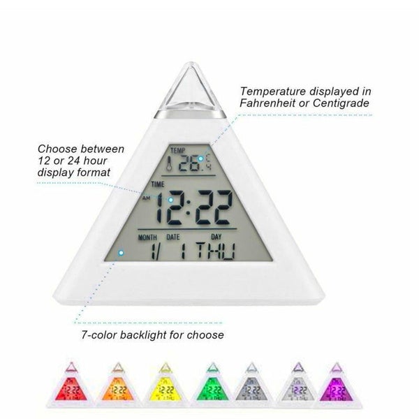 Frendorf | 7 Farben wechselnde LED Alarm Uhr