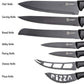 Frendorf | 7-teilige Set: Kochmesser, Brot, Tranchiermesser, Allzweckmesser, Schälmesser, Käse, Pizza