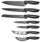 Frendorf | 7-teilige Set: Kochmesser, Brot, Tranchiermesser, Allzweckmesser, Schälmesser, Käse, Pizza