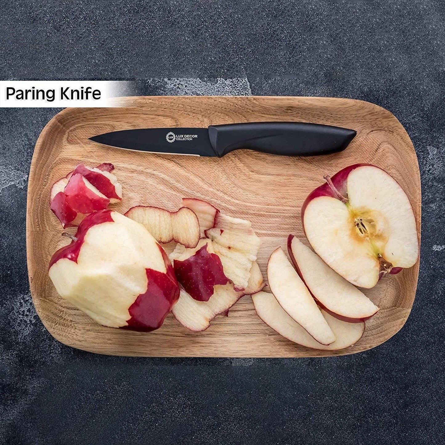 Frendorf | 7-teilige Set: Kochmesser, Brot, Tranchiermesser, Allzweckmesser, Schälmesser, Käse, Pizza