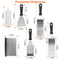 Frendorf | 7-teilige Set: Edelstahl BBQ Grill utensilien Werkzeuge