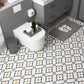 Frendorf | Multi-Tonal Stil Vinyl Plankenboden Peel and Stick Porzellanfliesen Look PVC Bodenbelag