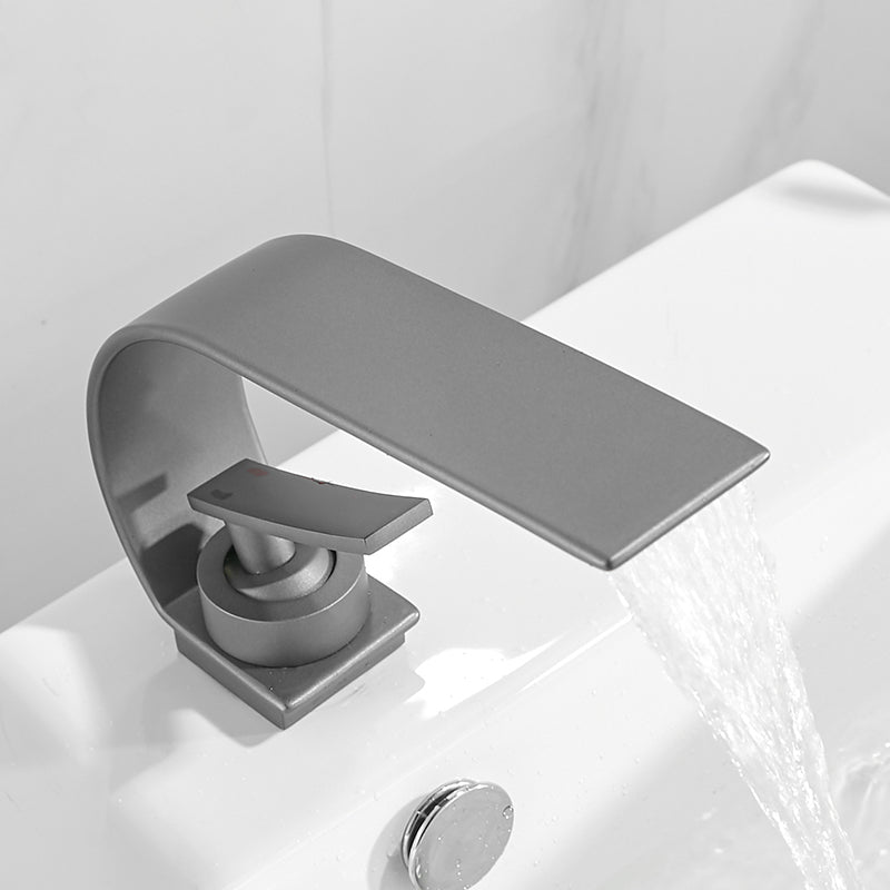 Frendorf | Badarmatur Messing Wasserfallauslauf Hebelgriff Waschbeckenarmatur