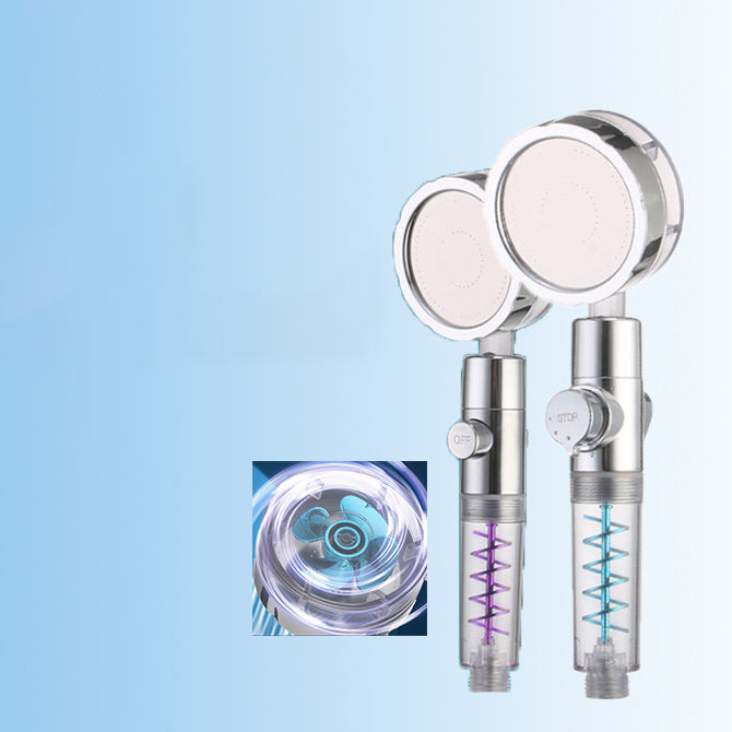 Frendorf | Kreativer Metall Duschkopf Einstellbarer Wasserfluss Runder Handheld Duschkopf