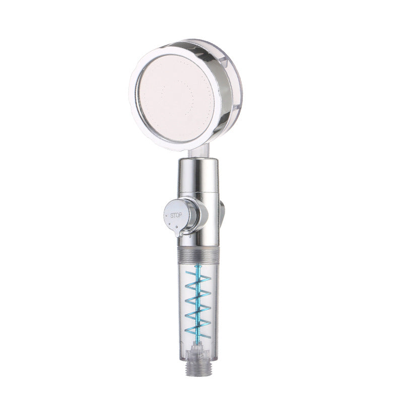 Frendorf | Kreativer Metall Duschkopf Einstellbarer Wasserfluss Runder Handheld Duschkopf