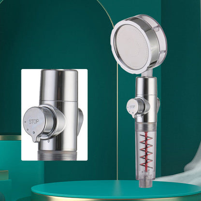Frendorf | Kreativer Metall Duschkopf Einstellbarer Wasserfluss Runder Handheld Duschkopf